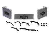 Aluminium-Kühler für Kühlwasser und Schläuche, 3er-Set. Passend für Porsche 718 Boxster Spyder / 718 Cayman GT4 / 991.2 GT3 / GT3 RS - 9P1121251, 9P1121252, 99610613802 - 7086, 7087, 7068